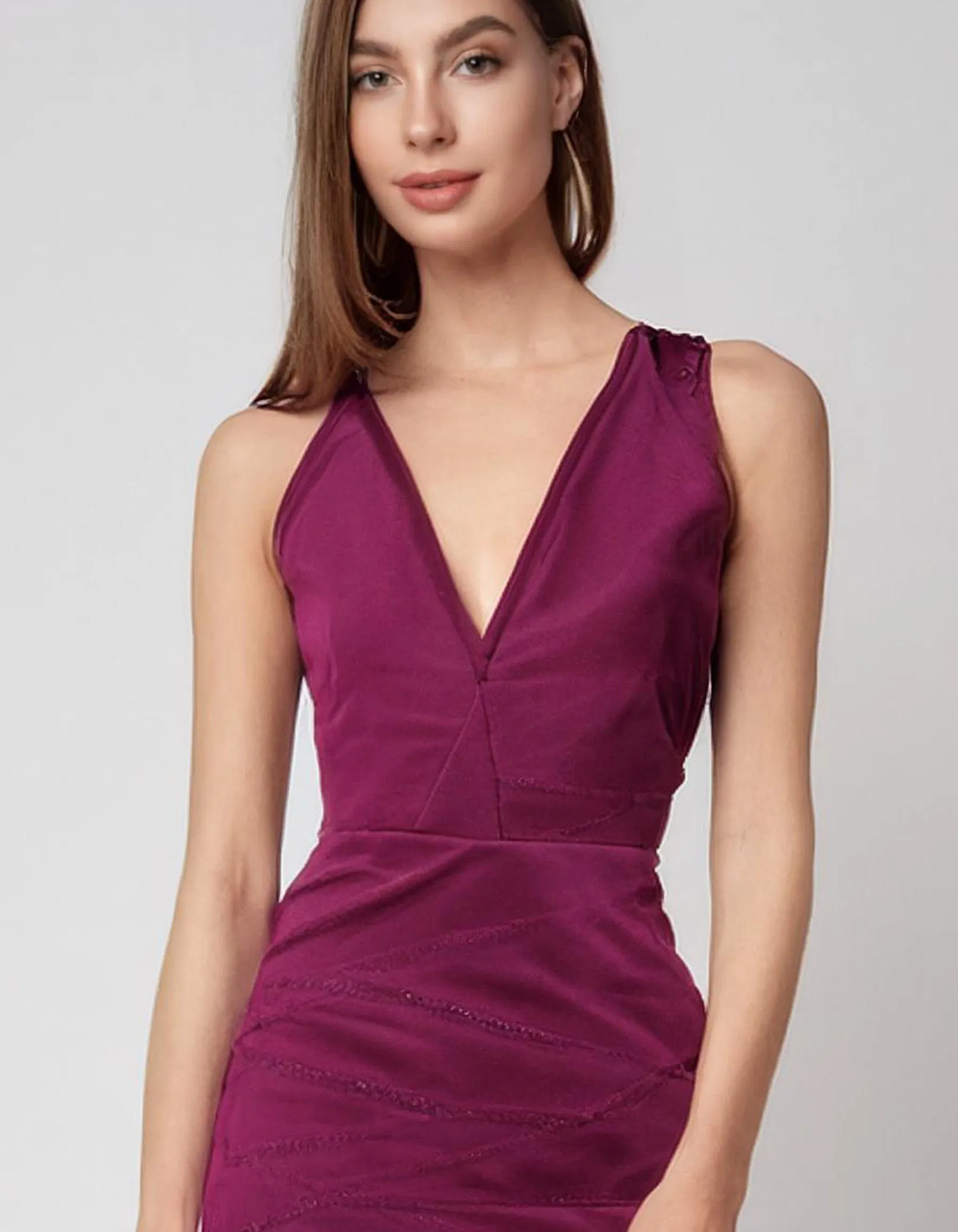 Burgundy Velvet Cocktail Dress