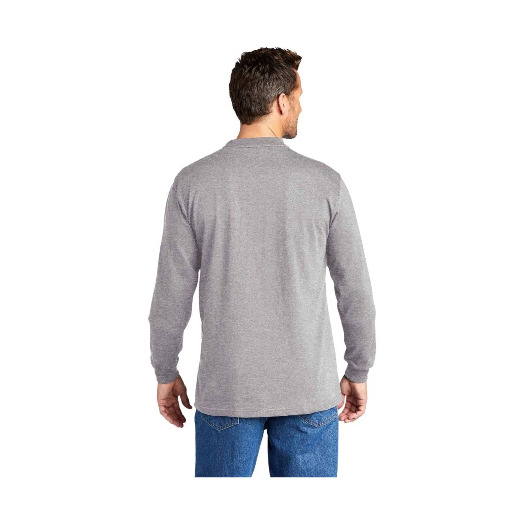 Carhartt Men's Workwear Long Sleeve Henley - Heather Gray