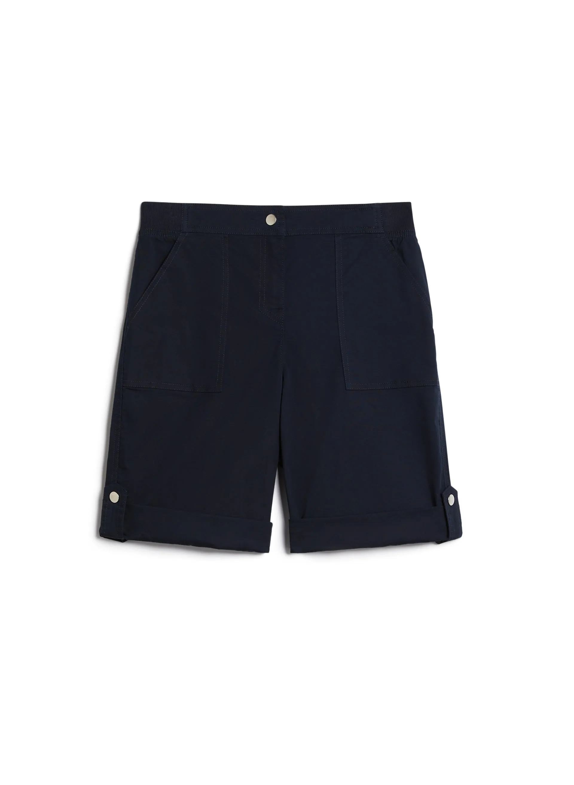 Cuffed Tab Detail Shorts