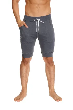 Cuffed Yoga Short (Charcoal)