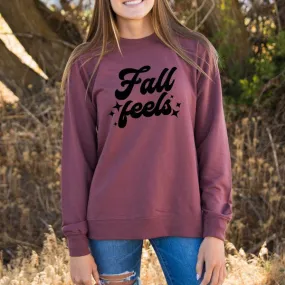 Fall Feels Stars Lightweight Sweatshirt