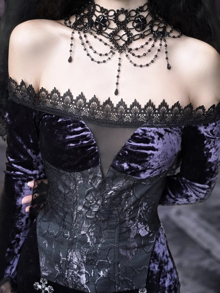 Gothic Velvet Lace Gown