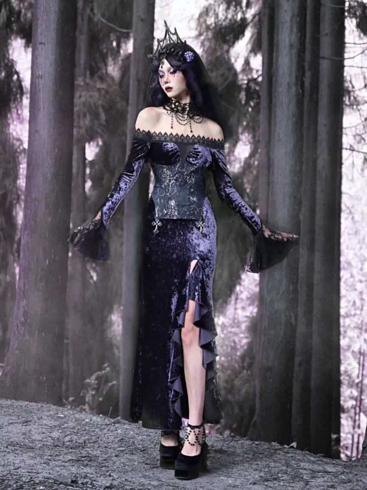 Gothic Velvet Lace Gown