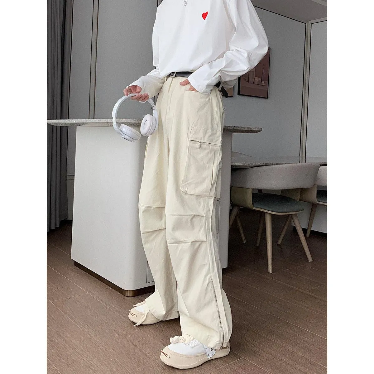 Jinquedai  Relaxed Fit Cargo Pants