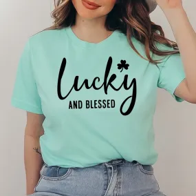 Lucky and Blessed Tee