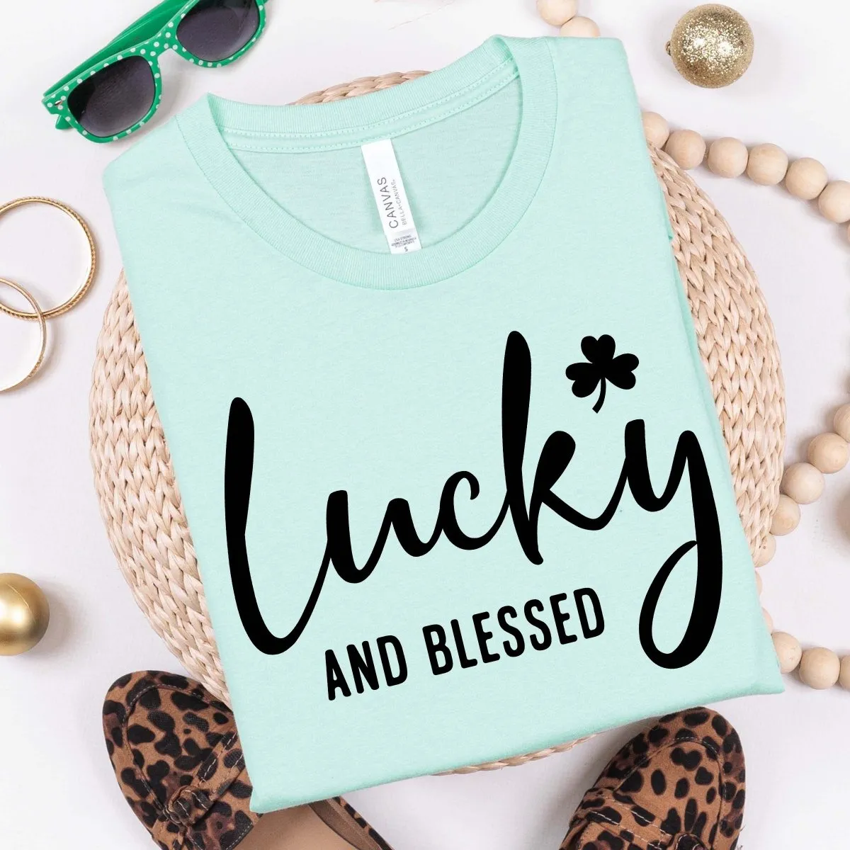 Lucky and Blessed Tee