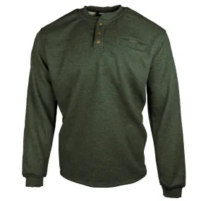 Men's Fleece Bonded Waffle Henley M5004