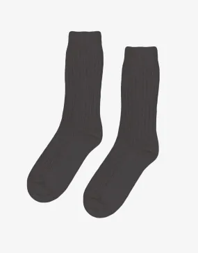 Merino Wool Blend Sock - Lava Grey