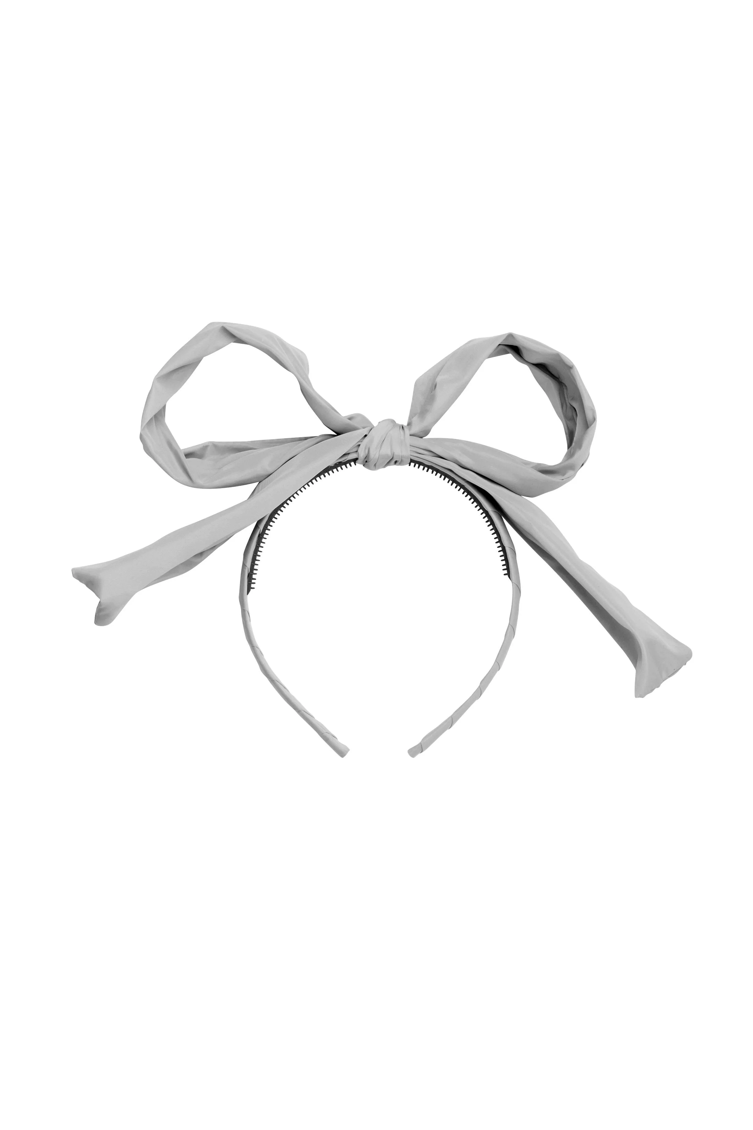 Party Bow Taffeta - Grey