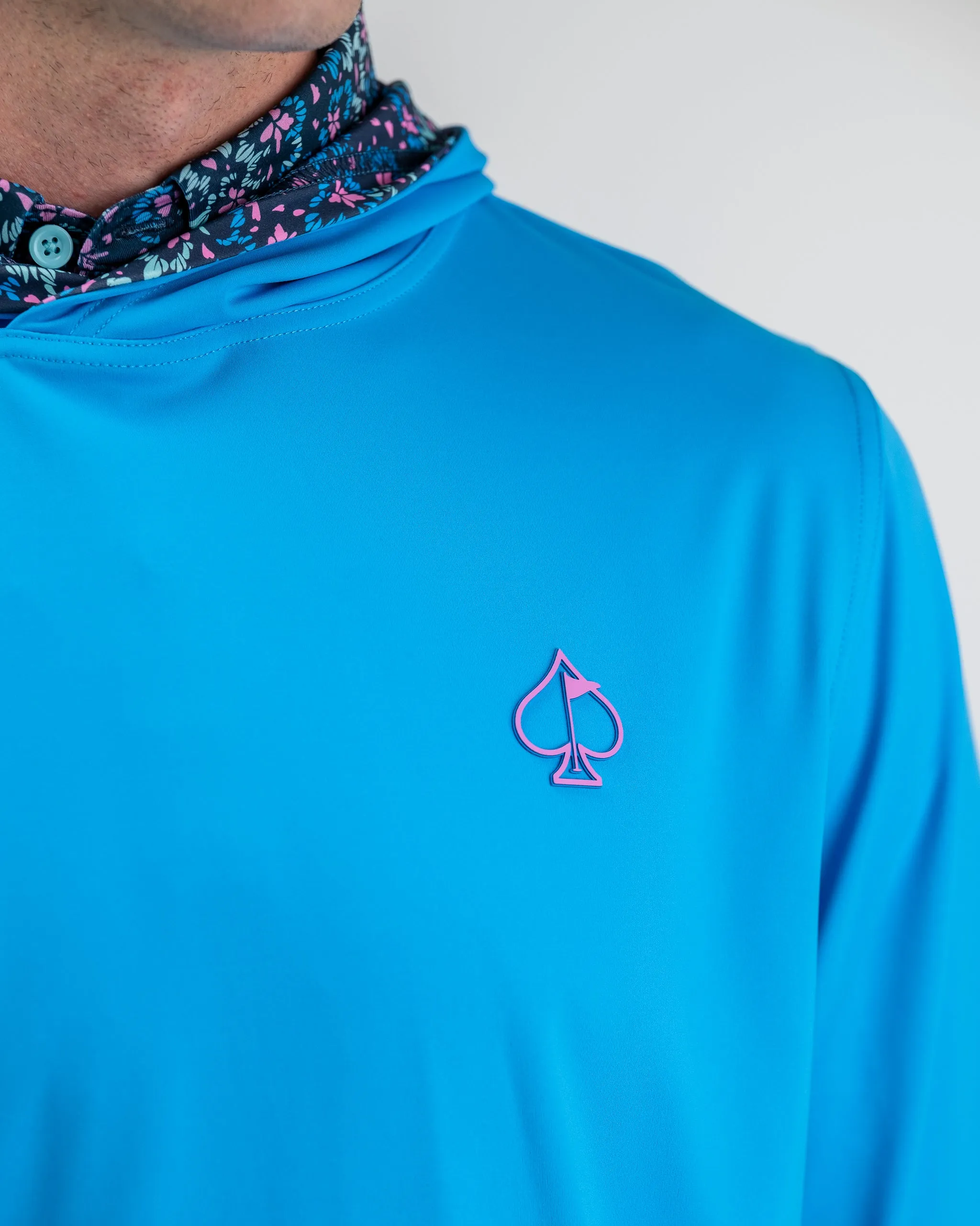 Performance Golf Hoodie - Fluorescent Floral