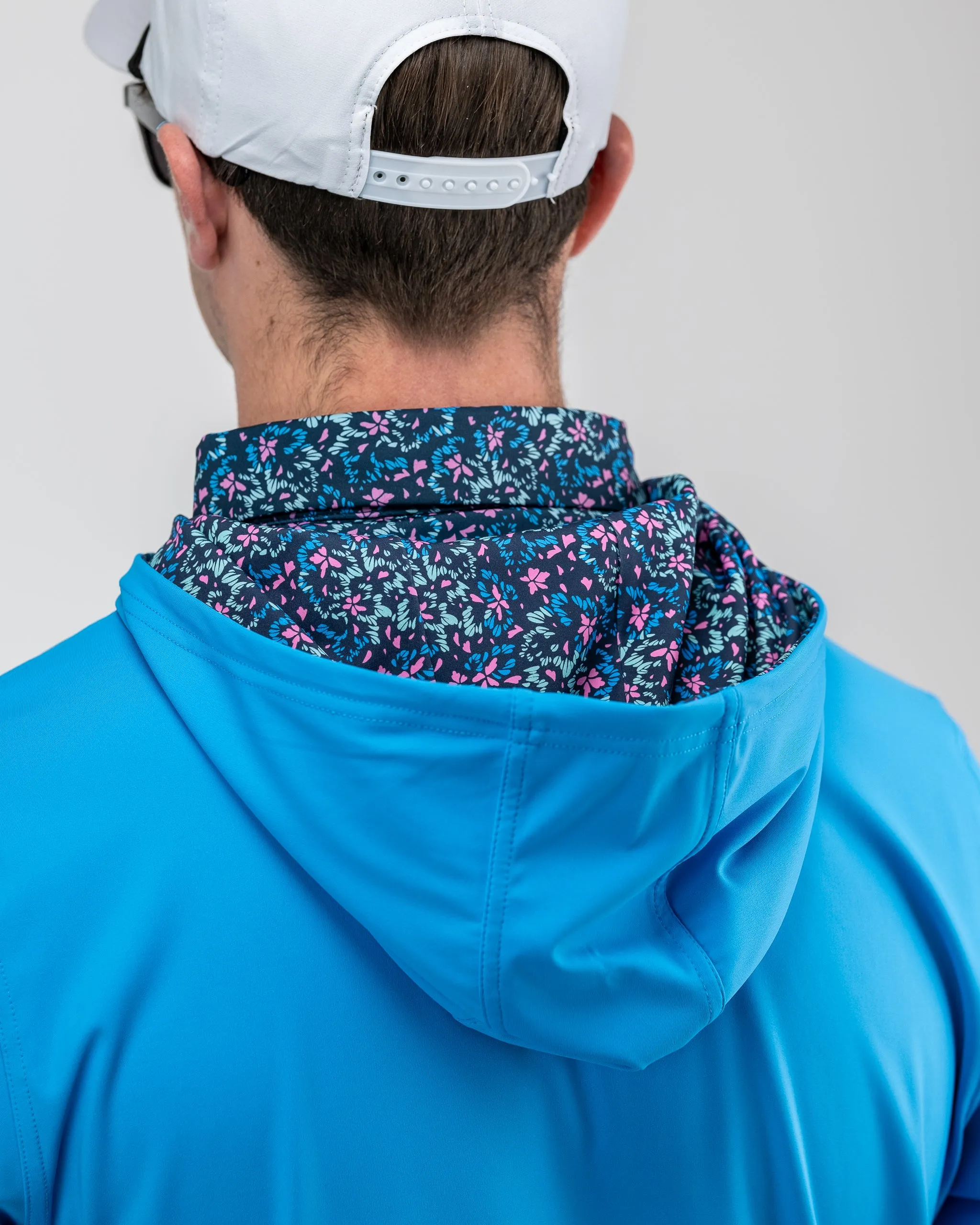 Performance Golf Hoodie - Fluorescent Floral