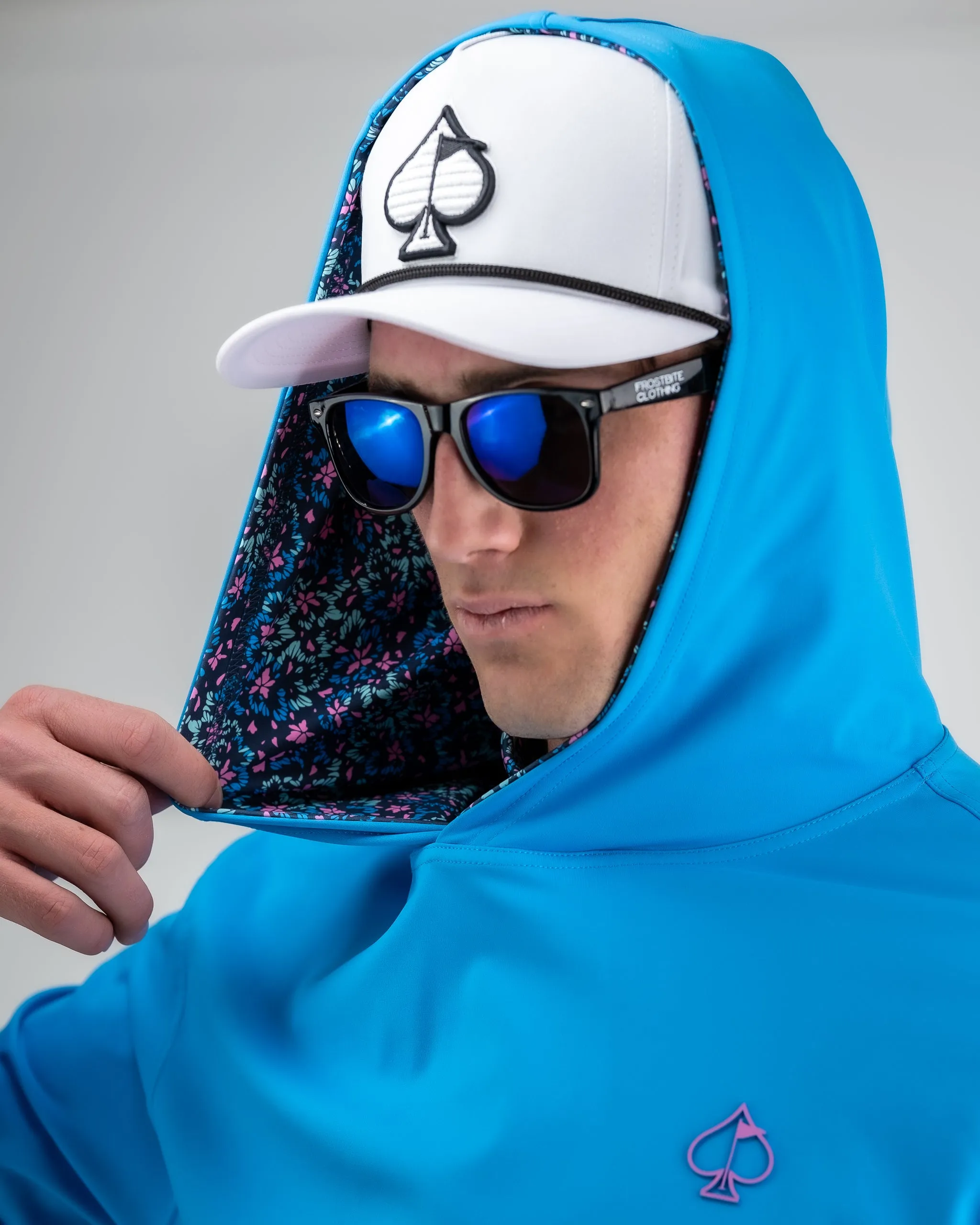 Performance Golf Hoodie - Fluorescent Floral