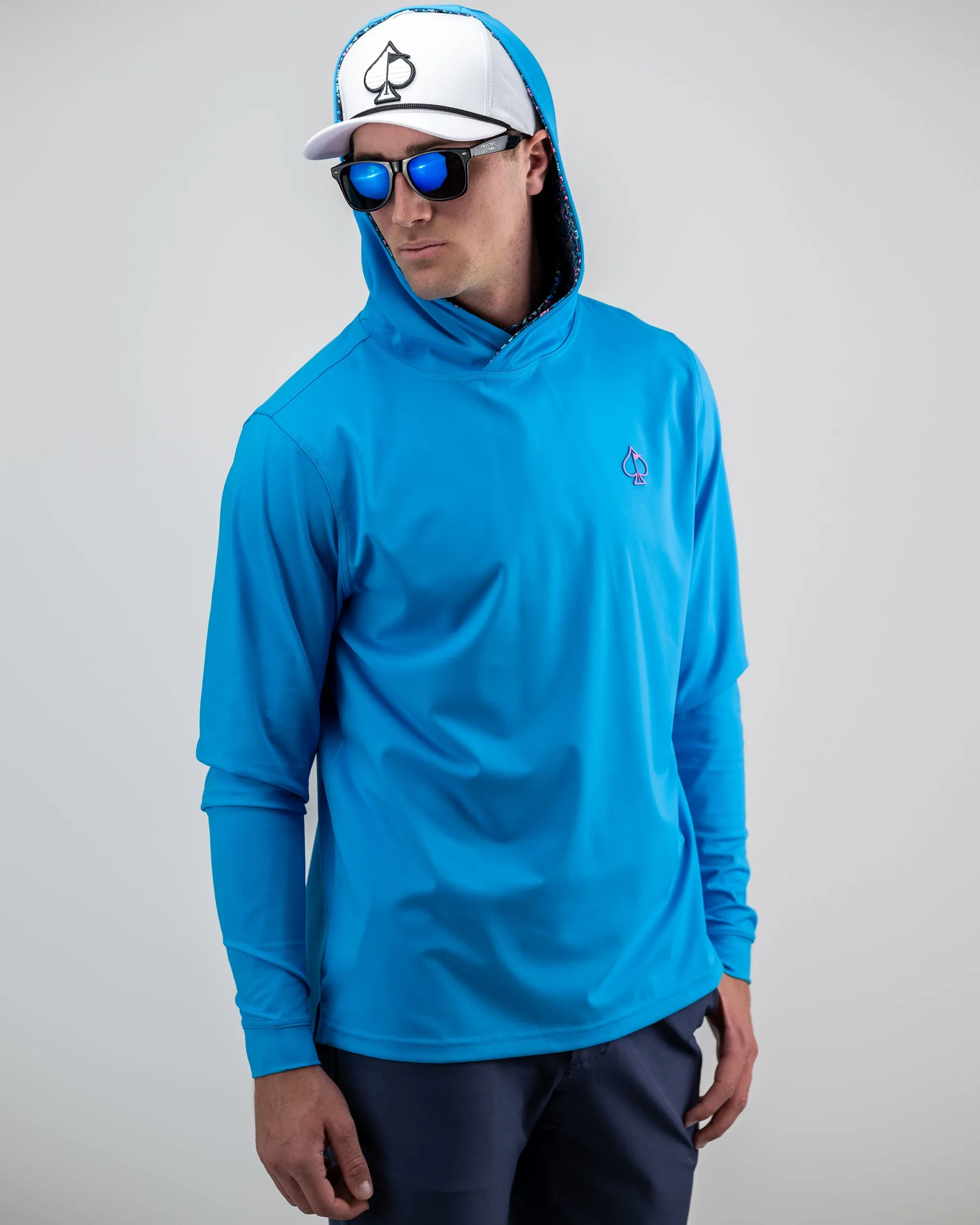 Performance Golf Hoodie - Fluorescent Floral