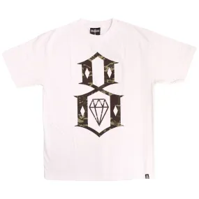 Rebel8 Fall Camo Logo T-shirt White