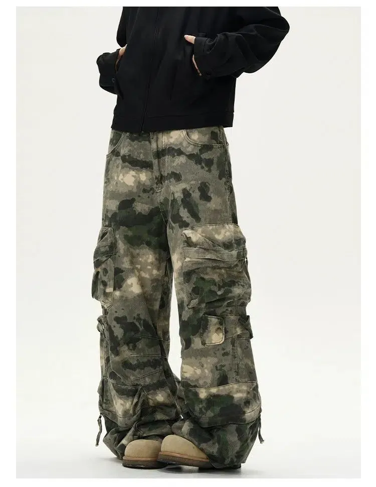 Relaxed Fit Camouflage Cargo Pants