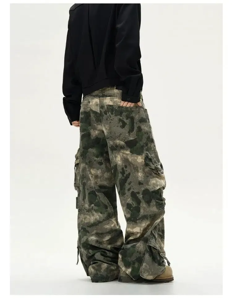 Relaxed Fit Camouflage Cargo Pants