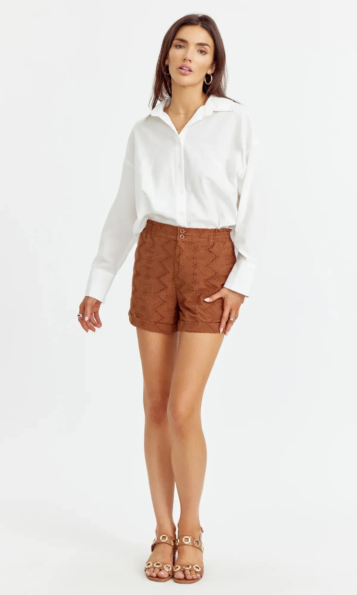 Shelli Cotton Eyelet Shorts