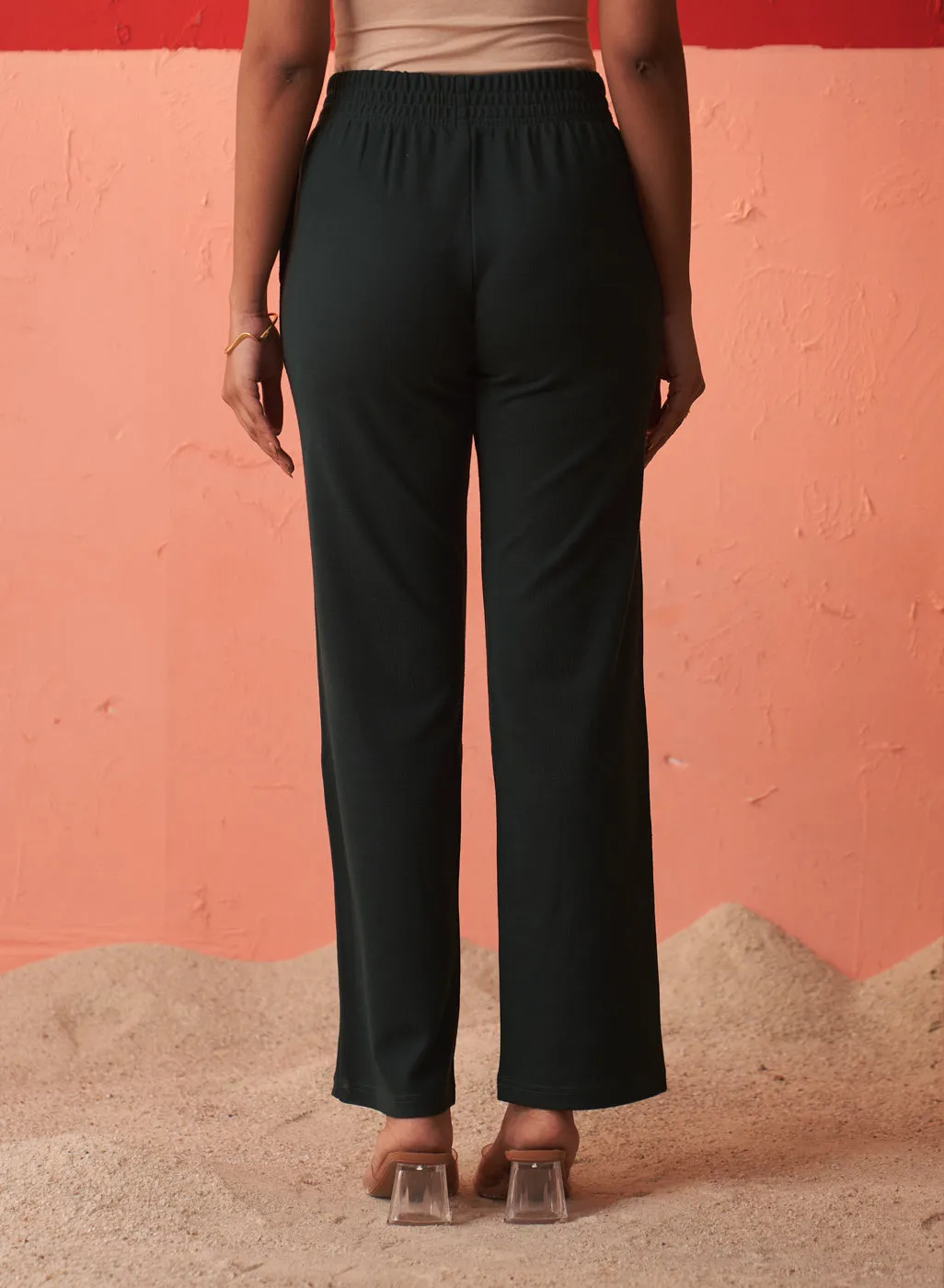 Sureena Green Relaxed Fit Pants for Women