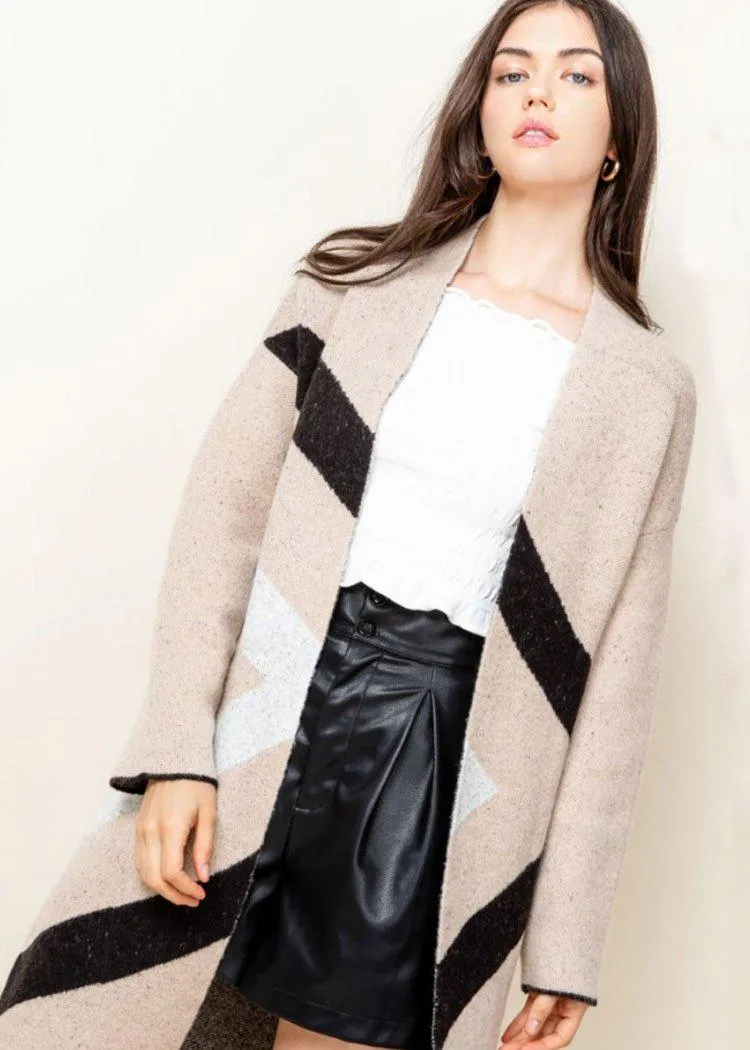 THML Ready, Set, Stripe Open Front Cardigan ***FINAL SALE***