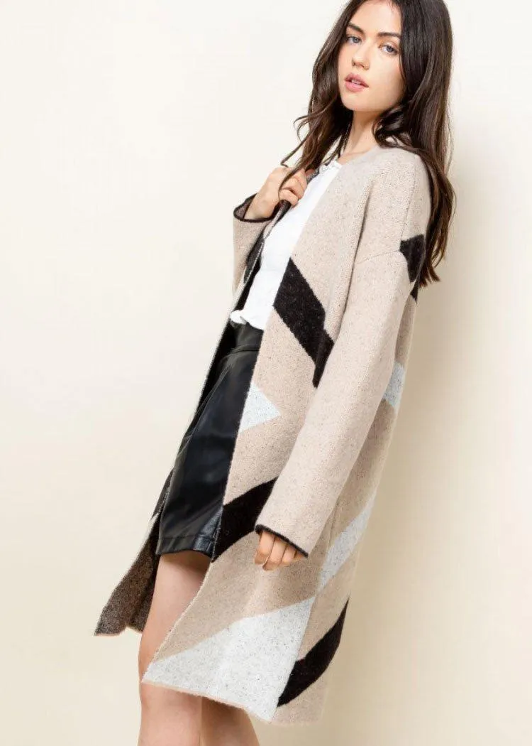 THML Ready, Set, Stripe Open Front Cardigan ***FINAL SALE***