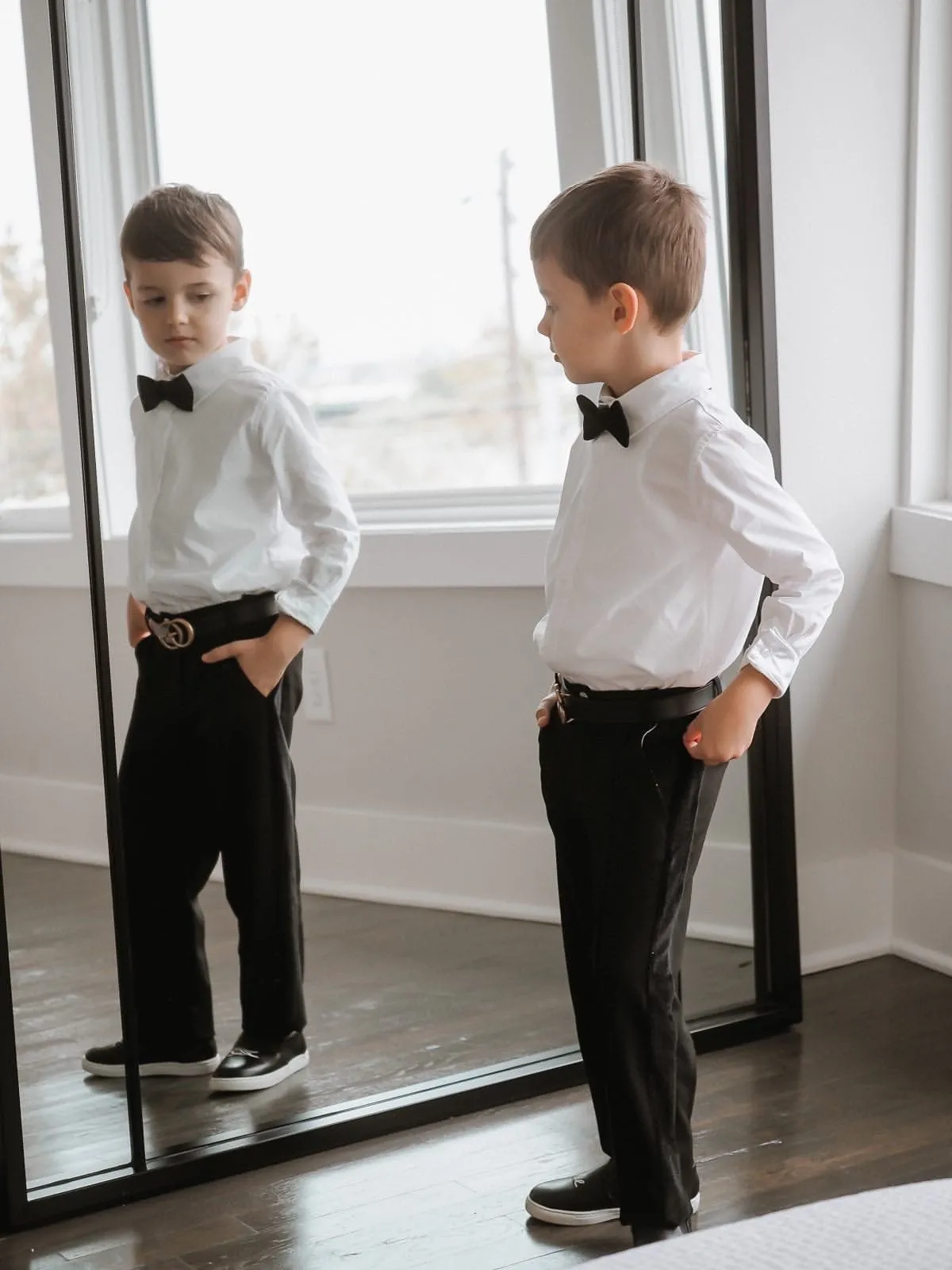 Tuxedo Shirt and Pants Set