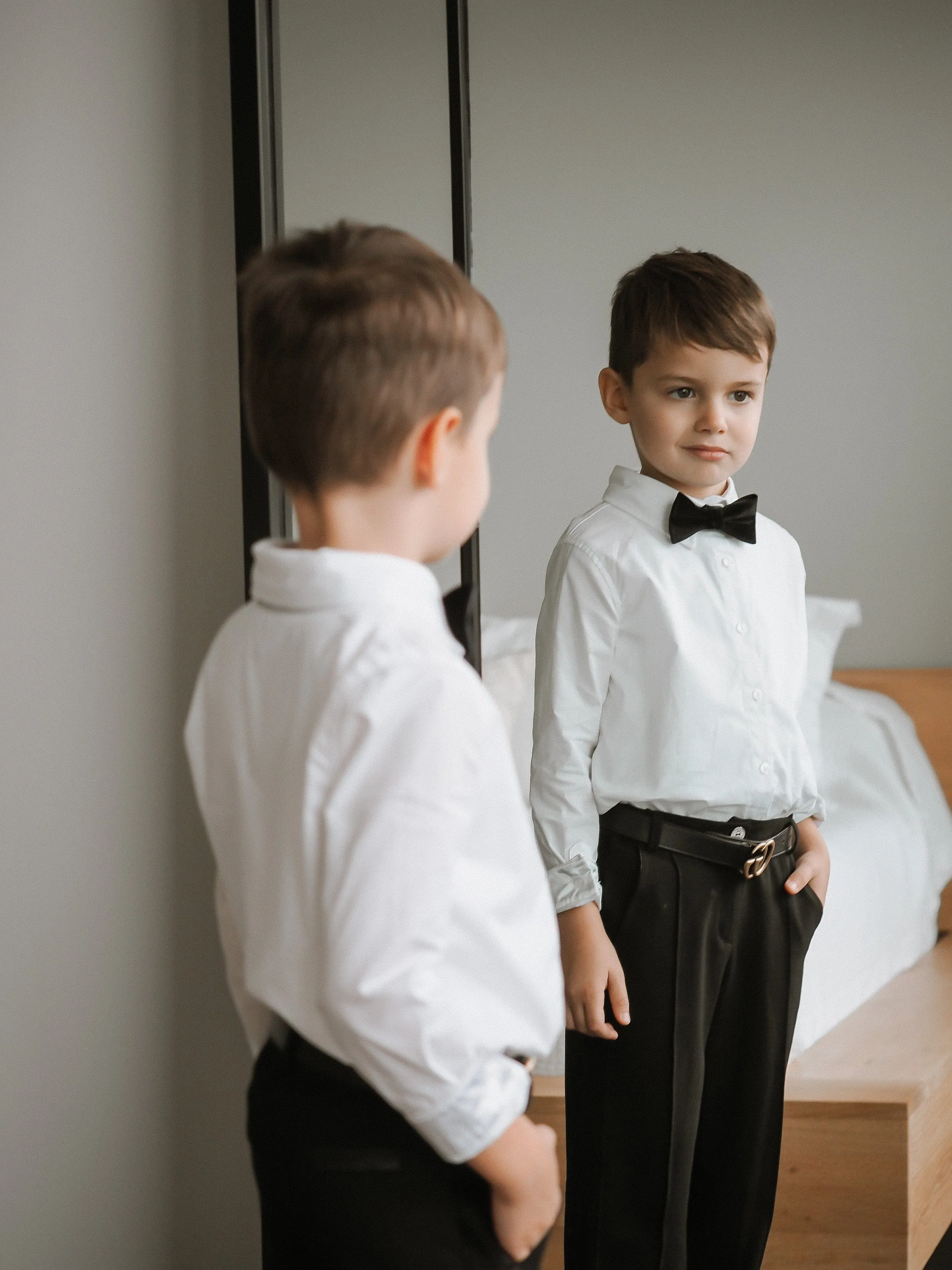 Tuxedo Shirt and Pants Set