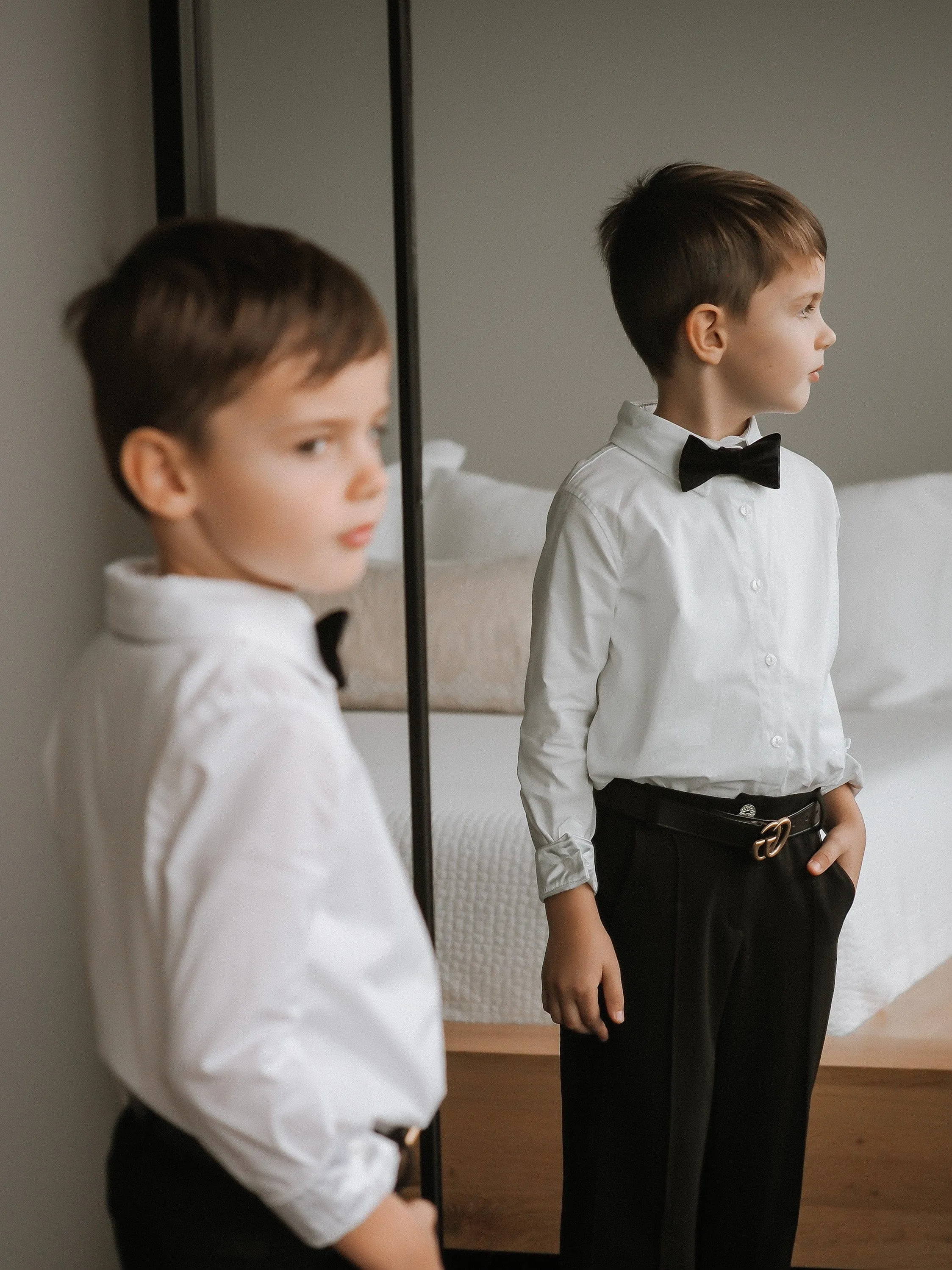 Tuxedo Shirt and Pants Set