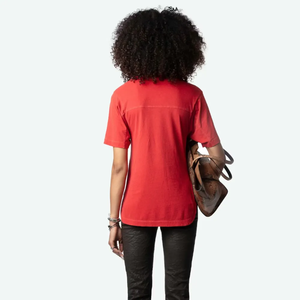 Zadig & Voltaire Bow Voltaire 25 T-shirt - Crimson