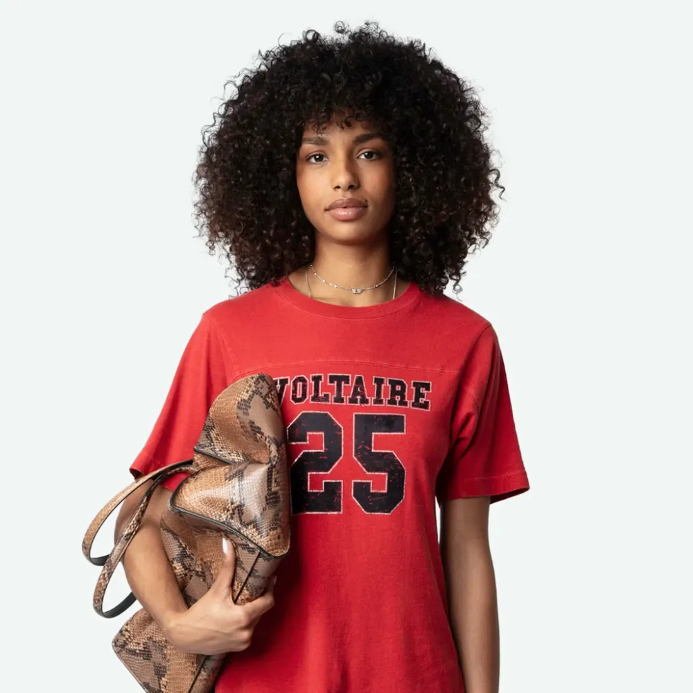 Zadig & Voltaire Bow Voltaire 25 T-shirt - Crimson